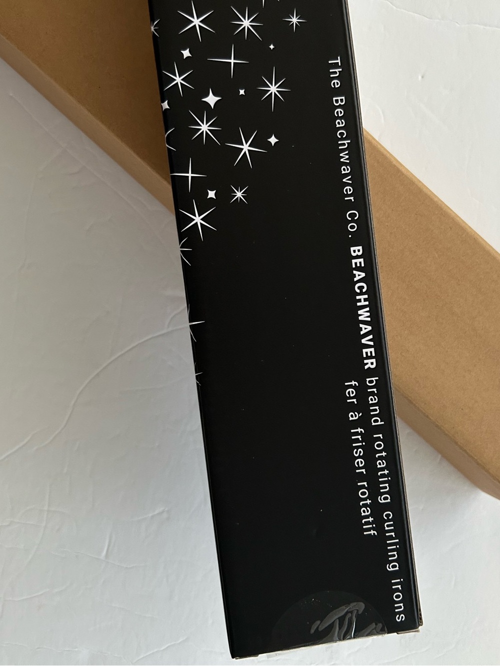 NIB Beachwaver B1 Black Glitter Rotating Curling Iron Ceramic Barrel Size 1” - Picture 2 of 7